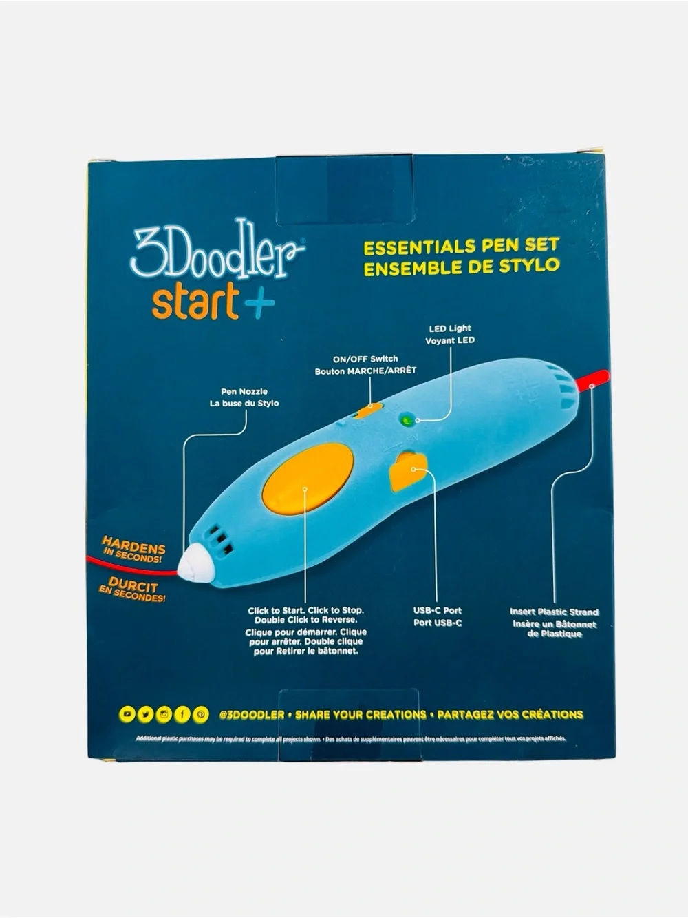 3Doodler Start+ Essentials 3D Pen Set For Kids, Easy To Use & Learn STEM Toy